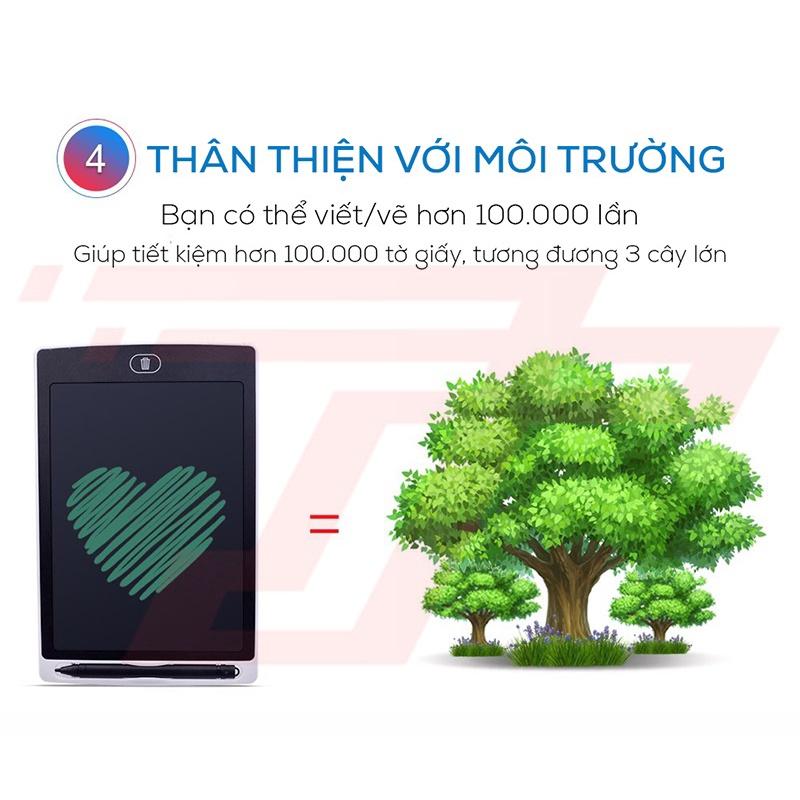 Bảng viết vẽ ghi chú tự xóa thông minh XÓA THEO Ý MUỐN 8,5 inch