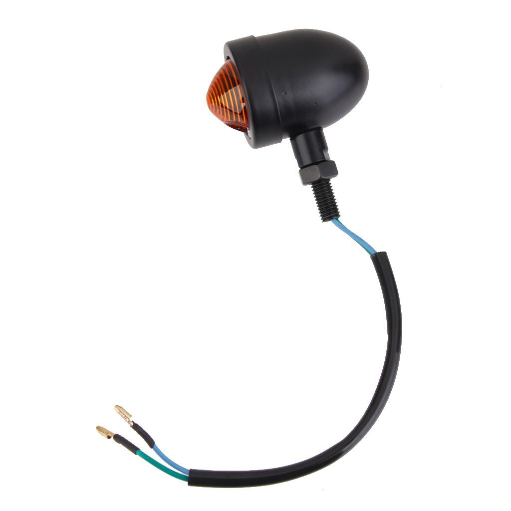 Motorcycle Turn Signal Mini Blinker Amber Indicator Light for Halley