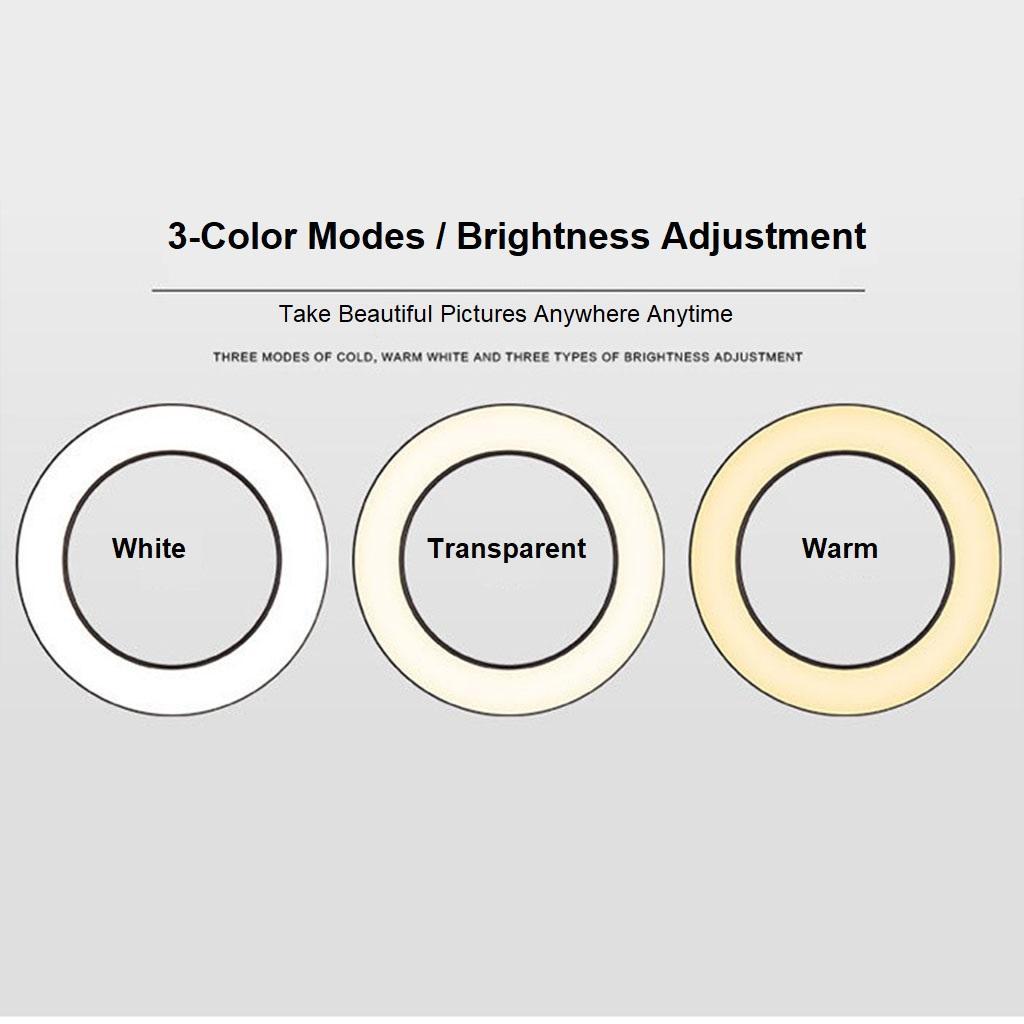 Ringlight LED Selfie Light with Adjustable Tripod Phone Holder Video