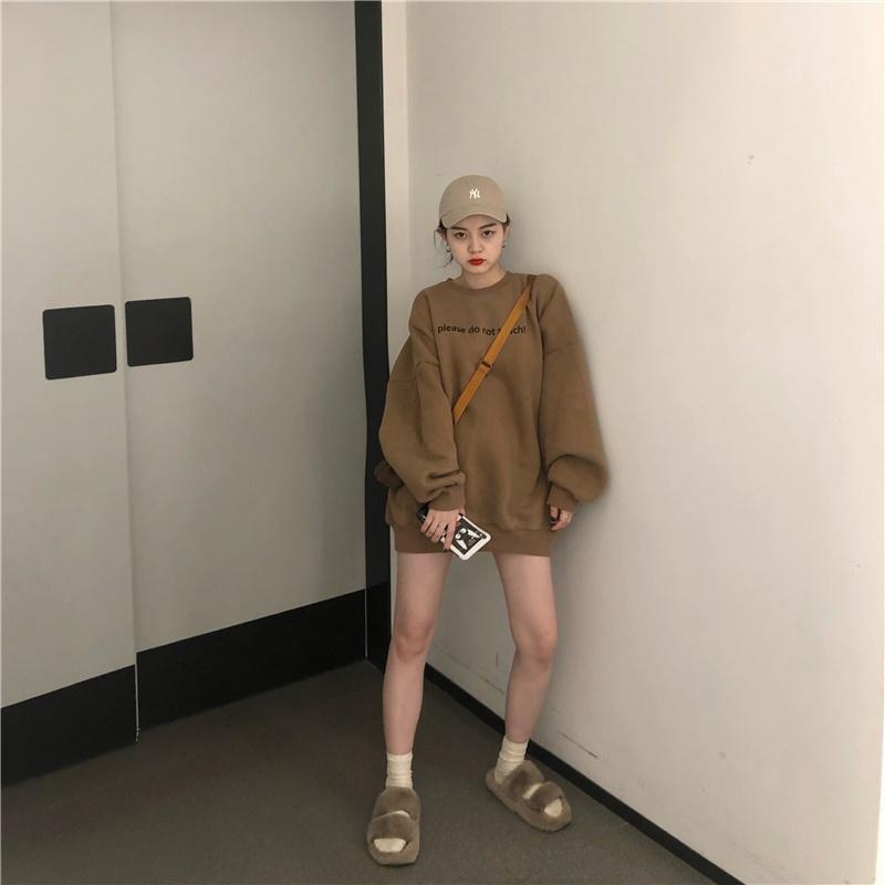 Áo Sweater Nữ Form Rộng Nỉ Bông Hàn Quốc In Hình Bé Cắt Tóc Siêu Xinh Siêu Rõ Unisex SENAVA