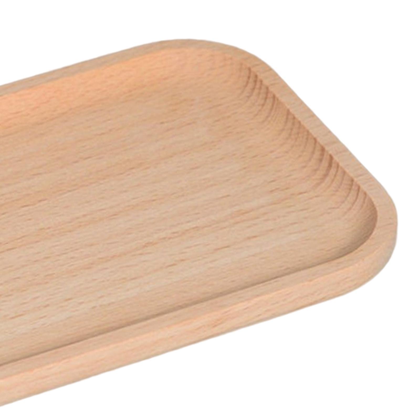 Wooden Serving Tray Home Food Tray for Restaurant Countertop Bedroom