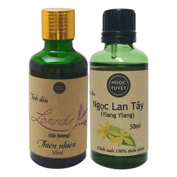 Combo 2 Chai Tinh Dầu Oải Hương + Tinh Dầu Ngọc Lan Tây Ngọc Tuyết (50ml x 2)