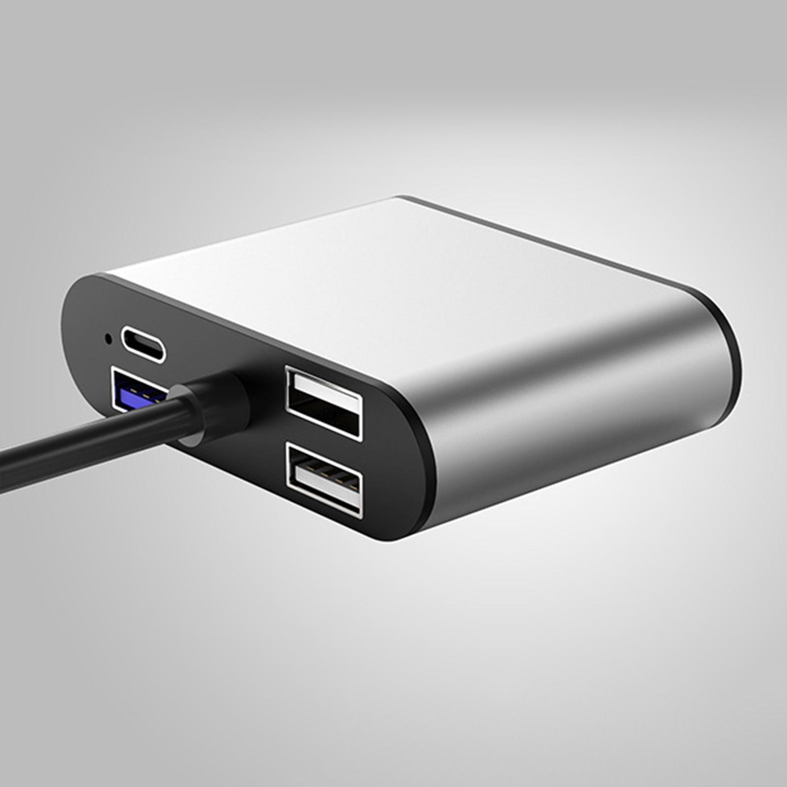 USB Type-C Hub USB 3.0 VGA Adapter Cable PD Charge Splitter for Macbook Pro