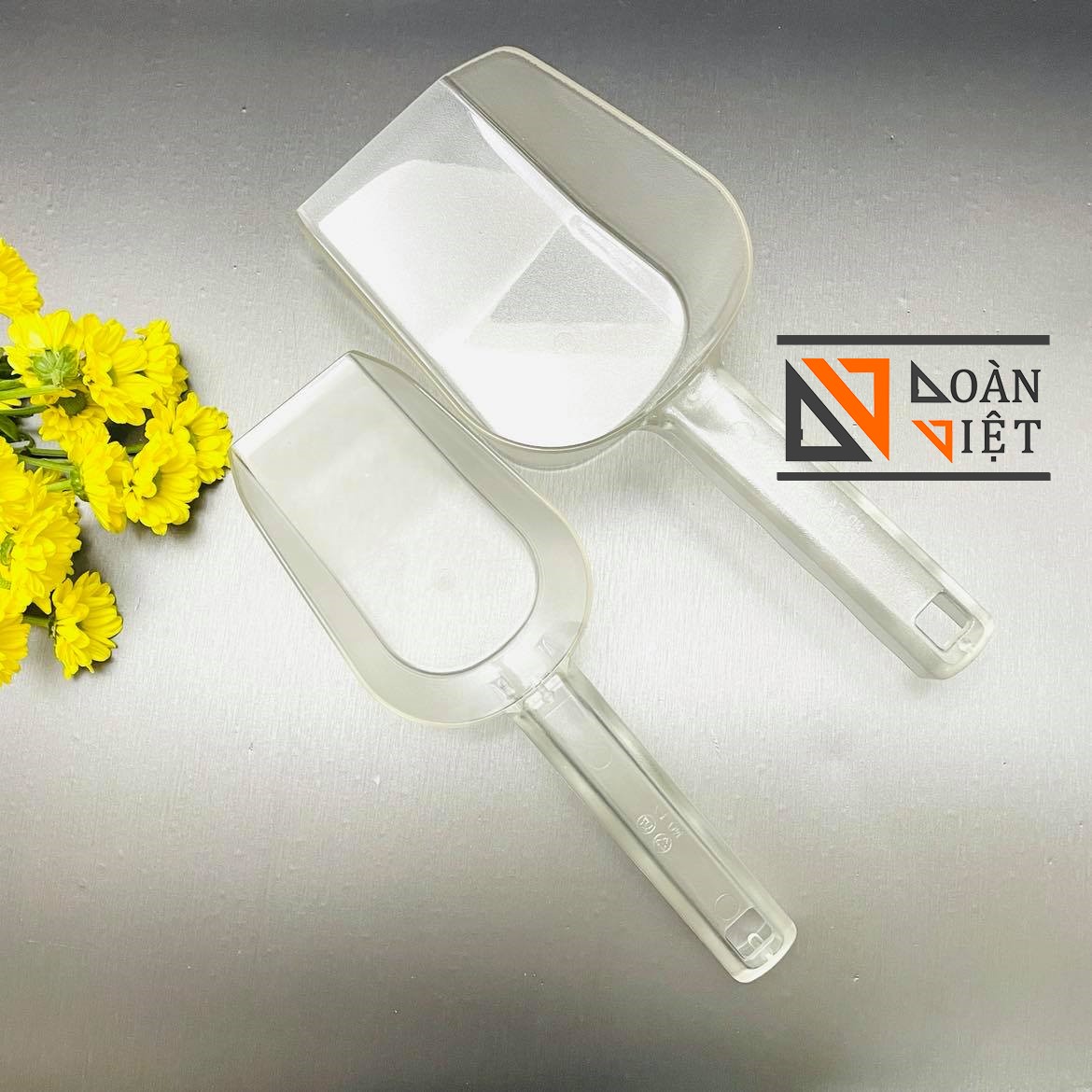 Xúc Đá Nhựa Cao Cấp, Xẻng Xúc Đá Nhiều Size - Dụng Cụ Pha Chế, đồ gia dụng nhà bếp thiết yếu. Xẻng xúc đường gạo nguyên liệu chế biến làm bánh
