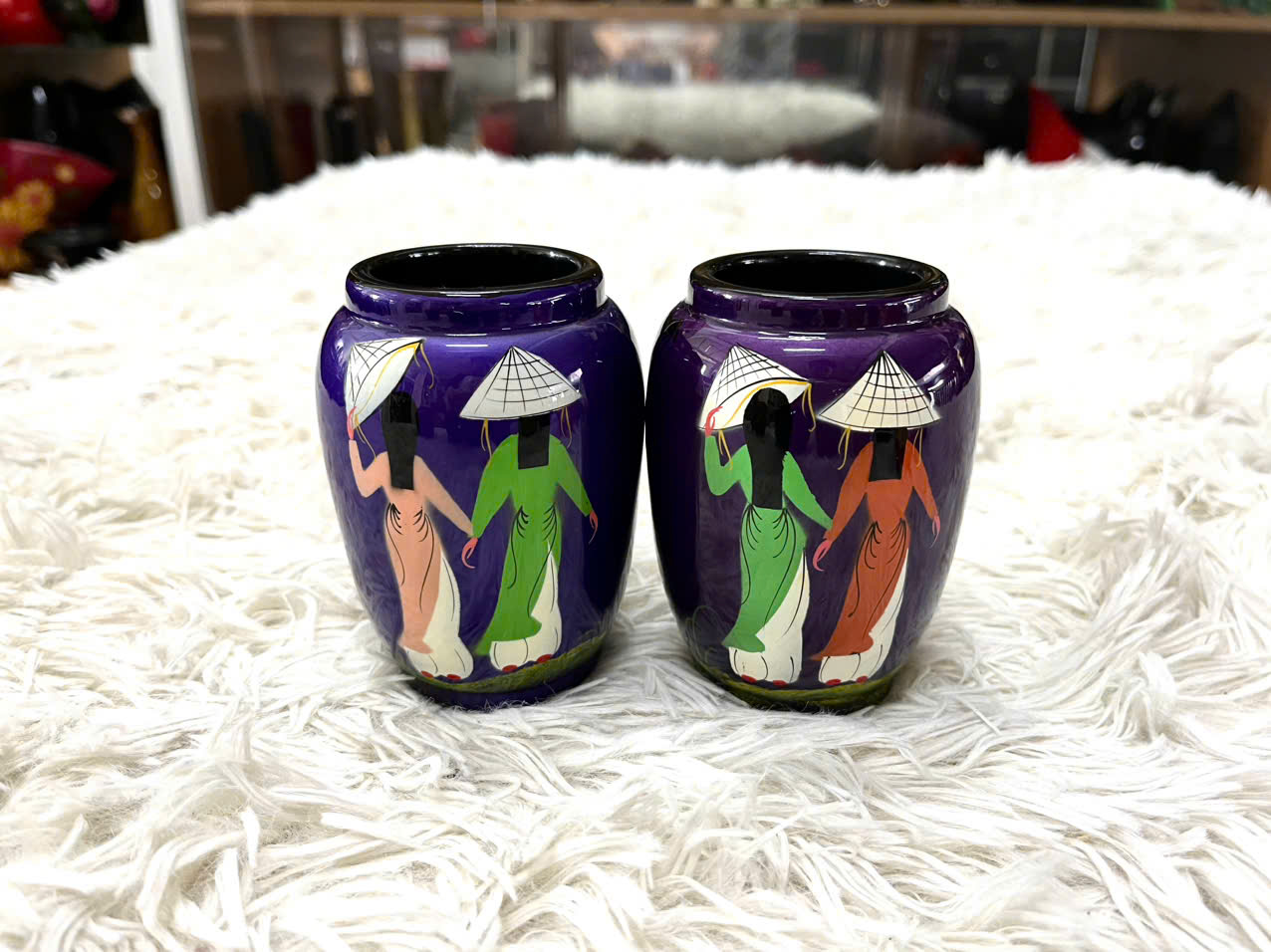 Hủ cắm viết Thanh Bình Lê 10x7 cm hàng xuất khẩu nhiều mẫu mã