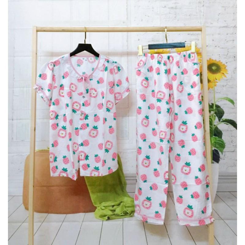 {~42~61kg} Đồ Bộ Tiểu Thư Tole 2 da tay ngắn quần dài lọai 1