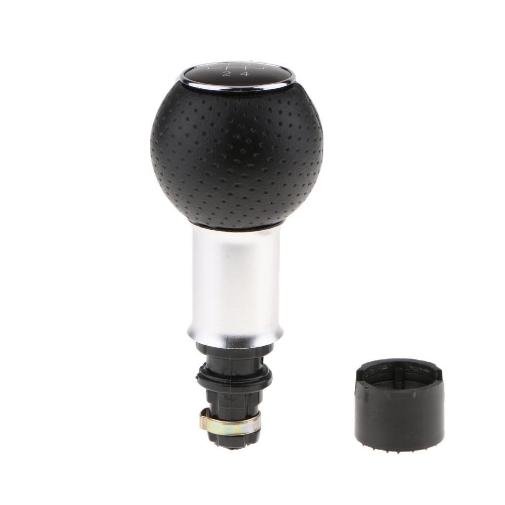2X   Knob Head Handball Lever 5- Handle Gear Knob in Black