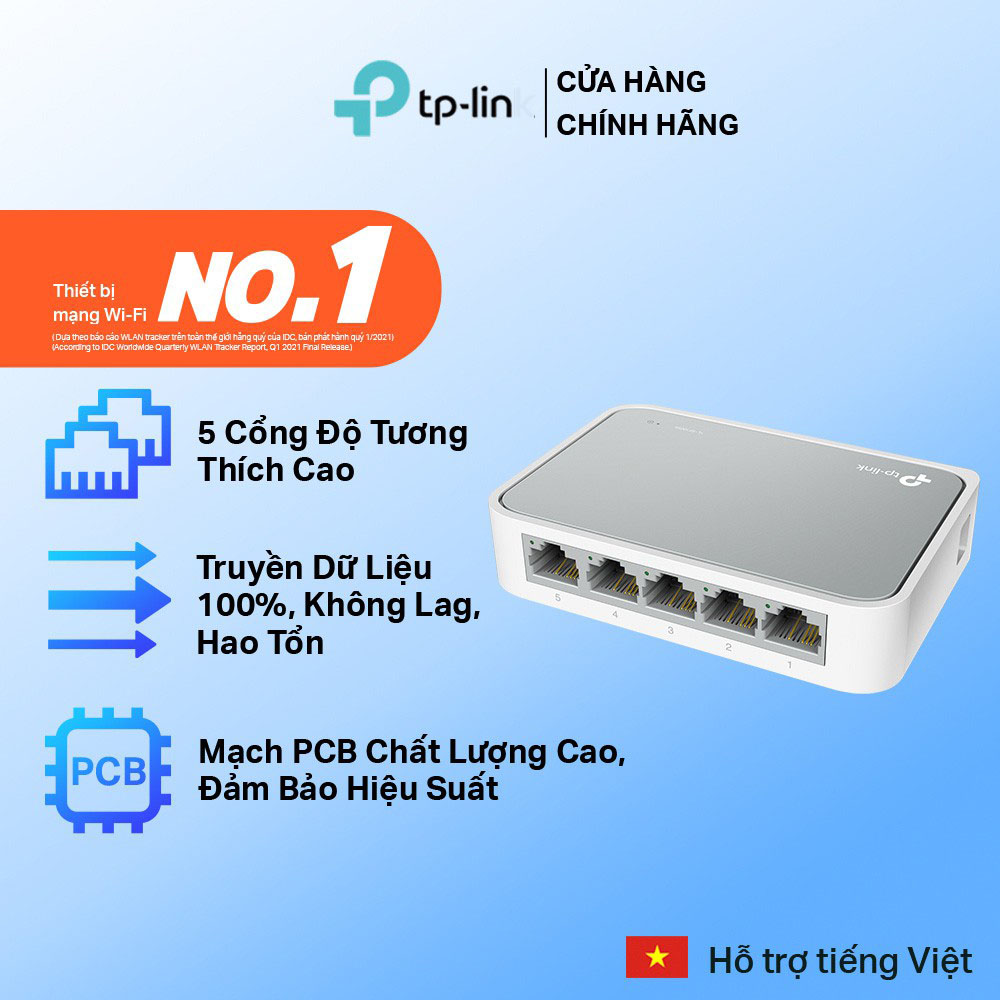 Bộ Chia Tín Hiệu TP-Lin TL-SF1005D 5 cổng Switch 5 ports 10/100Mbps