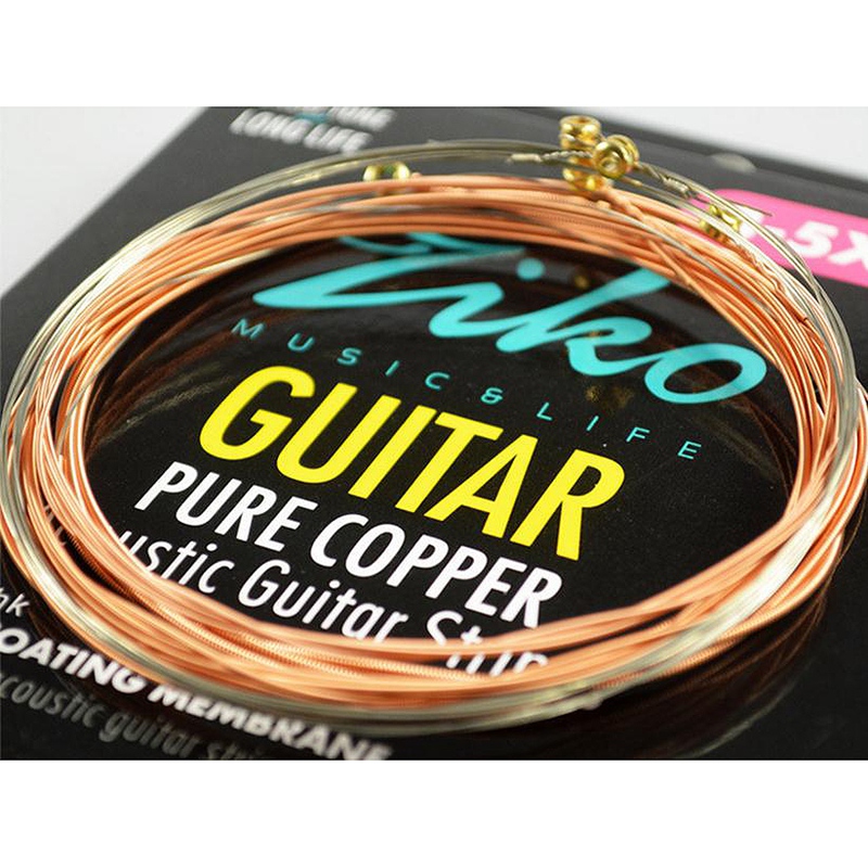 Bộ 6 Dây Đàn Acoustic Guitar ZIKO DR-011 Đồng Nguyên Chất, Phủ Lớp Chống Gỉ, Độ Bền Cao - Hàng Chính Hãng