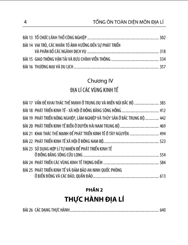 Tổng Ôn Toàn Diện Môn Địa Lí (Chương Trình Mới)