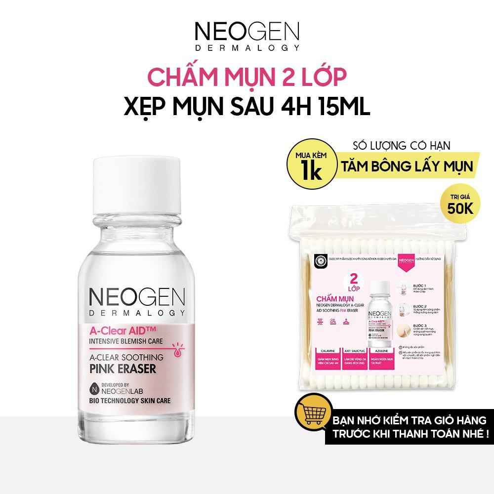 Chấm Mụn 2 Lớp Neogen Dermalogy A-Clear Aid Soothing Pink Eraser 15ml