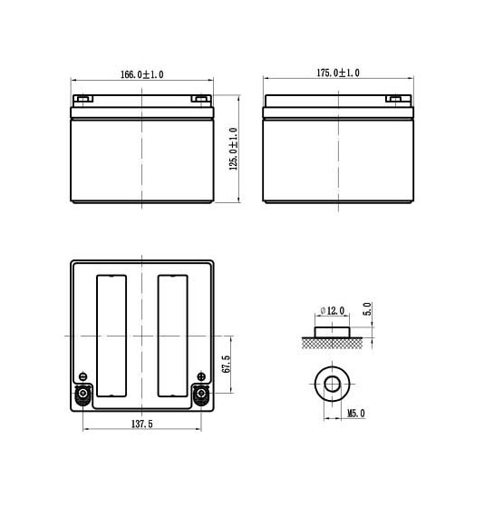 Acquy Vision CP12240E-X 12V 24Ah - (PDC-TECH)