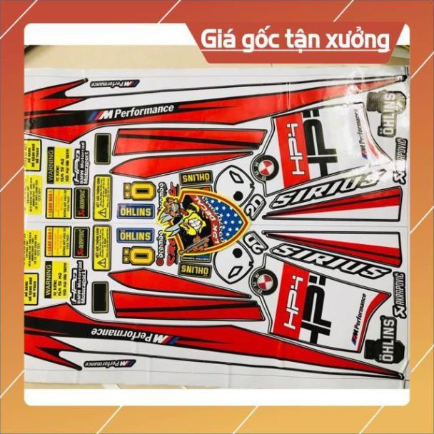 Tem rời sirius hp4 đỏ đen