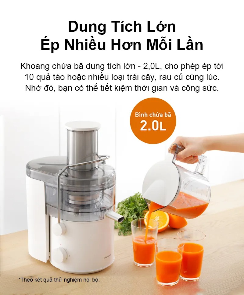 Máy ép trái cây Panasonic MJ-CB100WRA - Hàng Chính Hãng