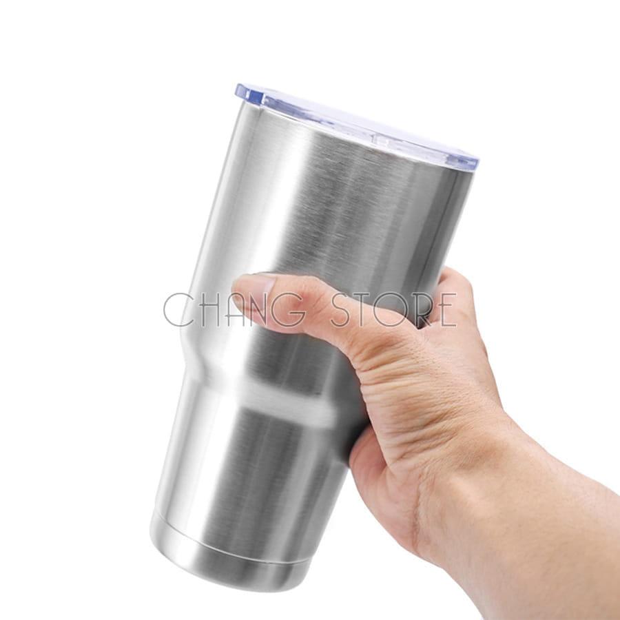 Ly Giữ Nhiệt Thái Lan 900ml Chống Trào, Bình Giữ Nhiệt Chống Va Đập +Tặng Bộ Ống Hút Tiện Lợi Màu Bạc ngẫu nhiên