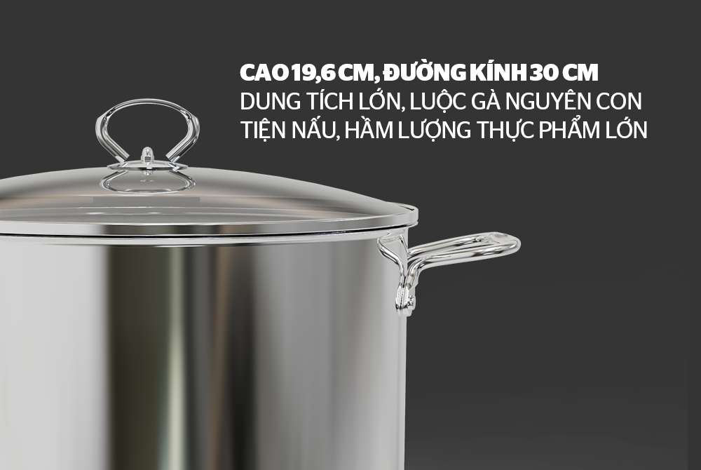 Nồi Luộc Gà Inox SHG115-30 Dùng Mọi Bếp - Hàng Chính Hãng