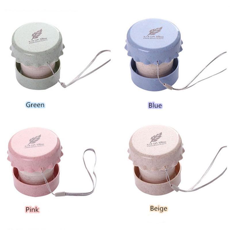 Outdoor Portable Folding Telescopic Cup with lid cover Dustproof Sport Water Cup drink coffee milk cup