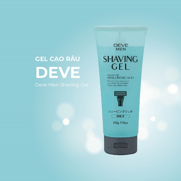 Gel cạo râu DEVE Nhật Bản (Tuýp 220g)