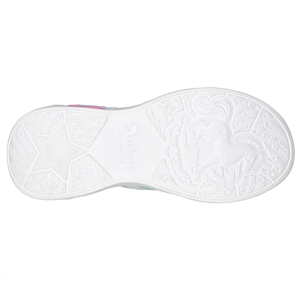 Skechers Bé Gái Giày Thể Thao Thường Ngày, Đi Học S-Lights Unicorn Dreams Sherbert Stars Air-Cooled Memory Foam Bio-Dri, Lights, Magical Collection, On/Off Button, Thematic - 302328L-MLT