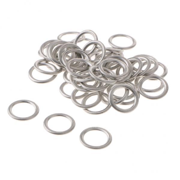 2x50 Pieces Car Oil Drain Plug Gaskets N0138157 for Audi S4 A4 Q5 Touareg