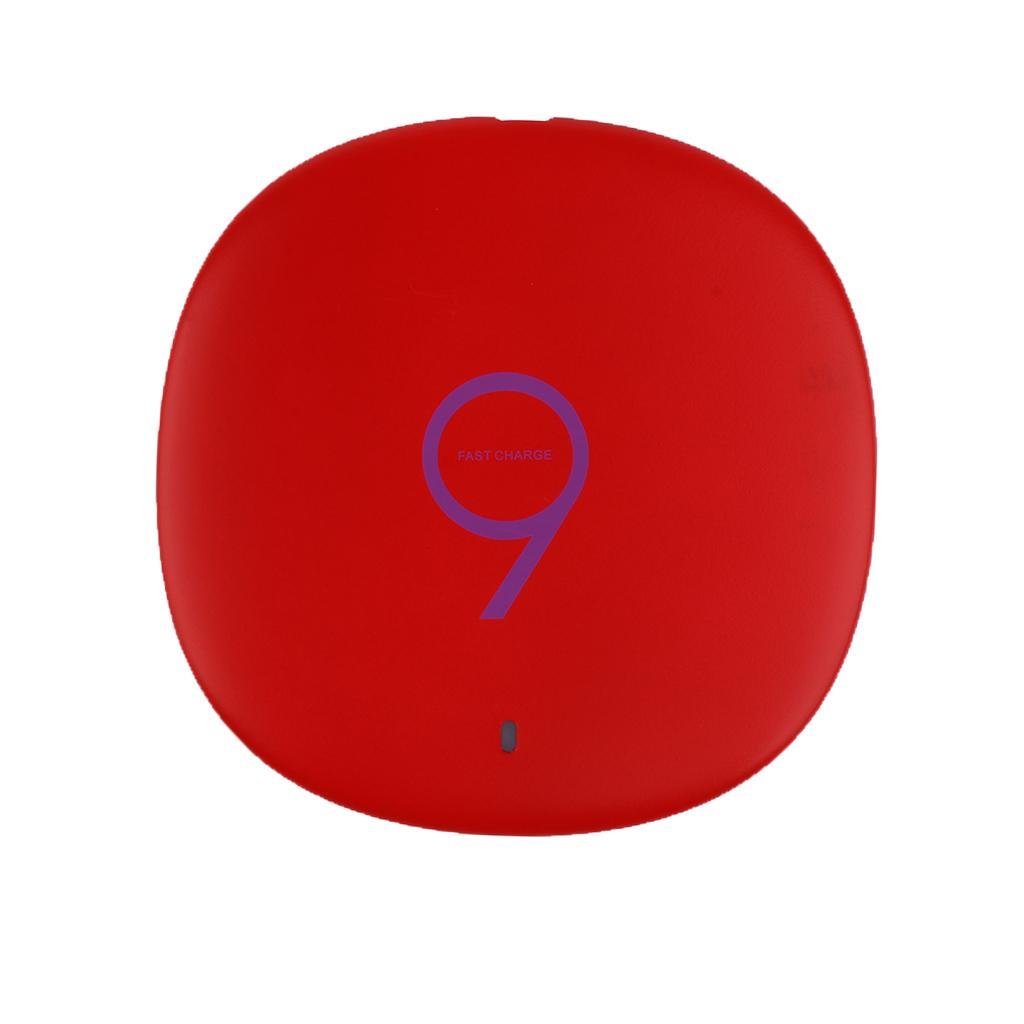 Fast  Wireless Charger Charging Pad For  S8 S7  6 7 8 X Red