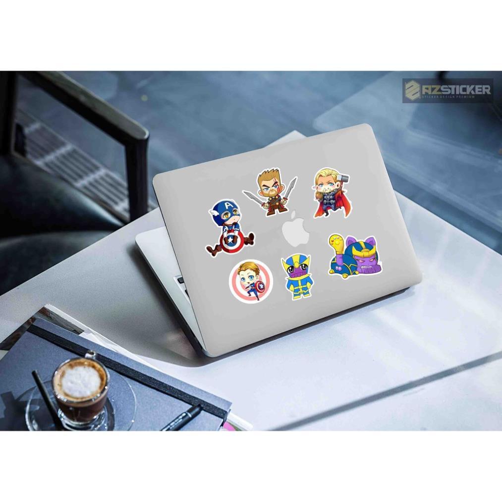 Sticker  Marvel Chipi | Dán Nón Bảo Hiêm, Điện Thoại, Laptop, Bình Nước...Chống Nước, Chống Bay Màu