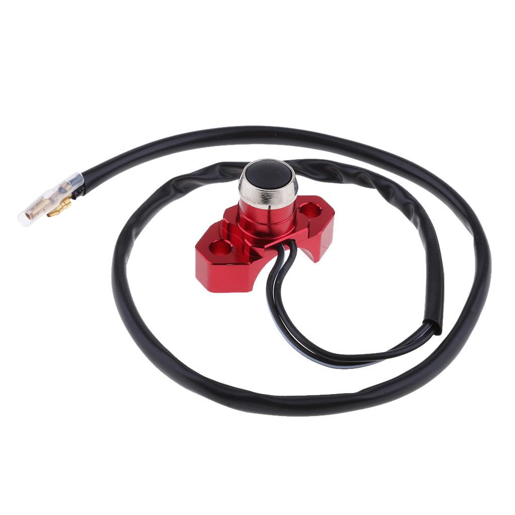 Engine Stop Start Kill Switch Button For Motorcycle Quad Dirt Bike Red