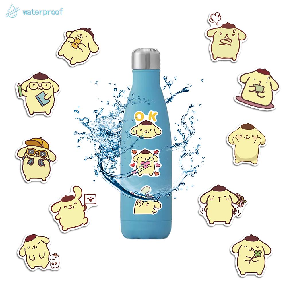 Sticker chó pudding chibi hoạt hình cute trang trí mũ bảo hiểm, guitar, ukulele, điện thoại, sổ tay, laptop - mẫu S13