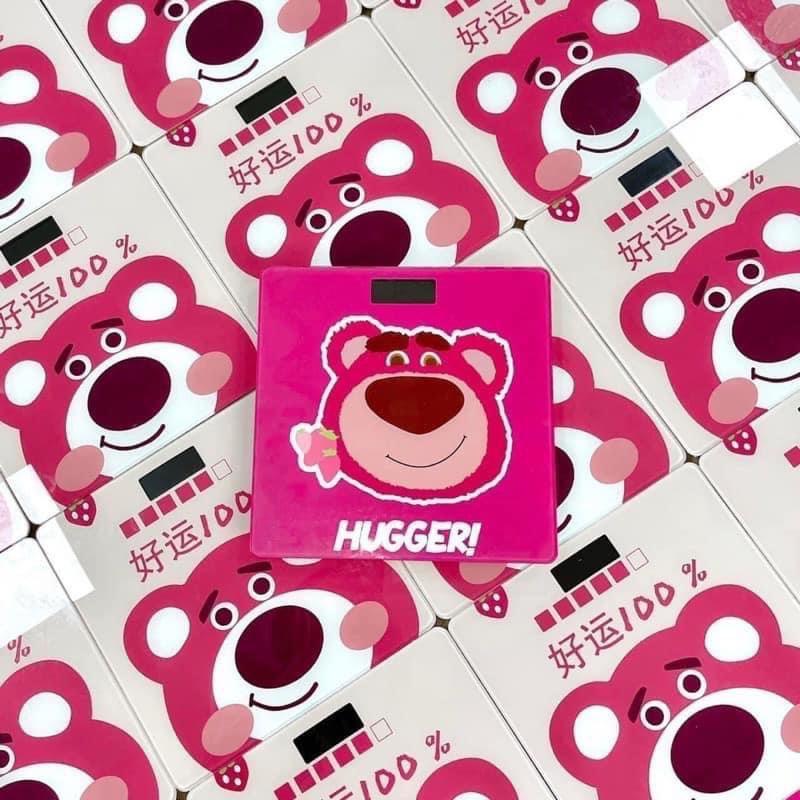 Cân Điện Tử Hình Gấu Hồng Cưng Xỉu Luôn - Tặng Kèm Pin AAA