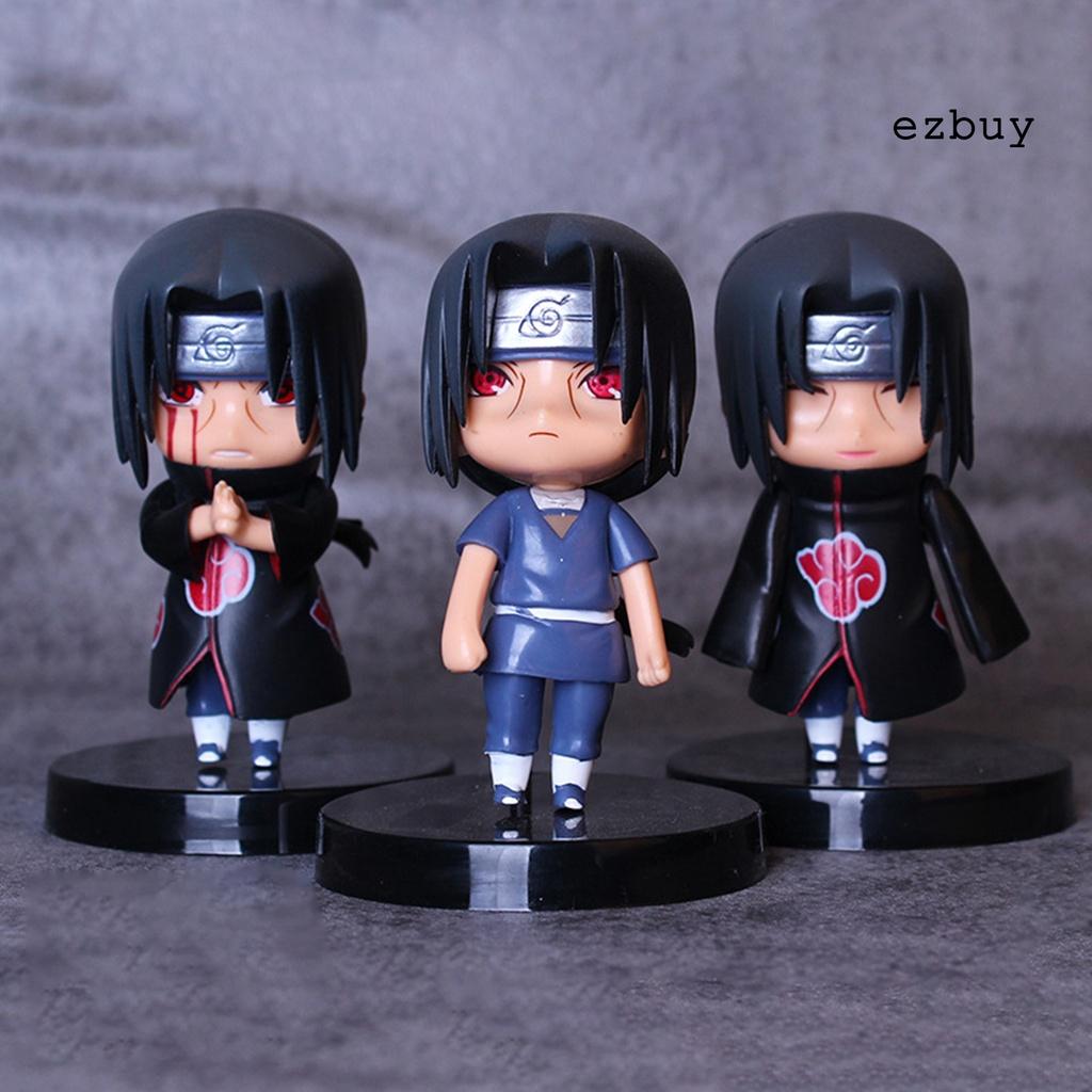 Set 3 Mô Hình Nhân Vật Anime Naruto Dùng Để Trang Trí Bàn Làm Việc