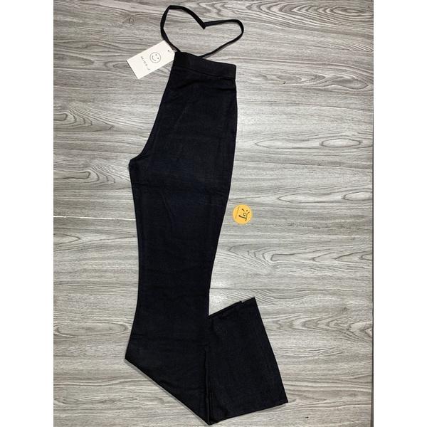 Quần ống loe flare pants chất Hàn dành cho cô nàng MÉT 6 ĐỔ LẠI chuẩn form kèm dây thắt eo legging ôm tôn dáng chiều cao
