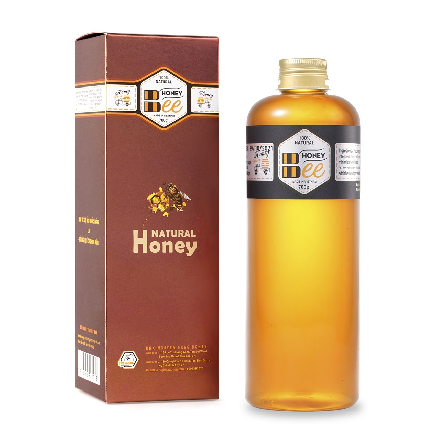 Mật Ong Xuất Khẩu Hoa Nhãn 700g [1/2 Lít] - Thế Hồng Honey