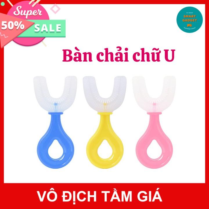 Bàn chải đánh răng cho bé, bàn chải trẻ em chữ U giúp bé vệ sinh răng miệng hiệu quả - phù hợp các bé từ 2-6 tuổi