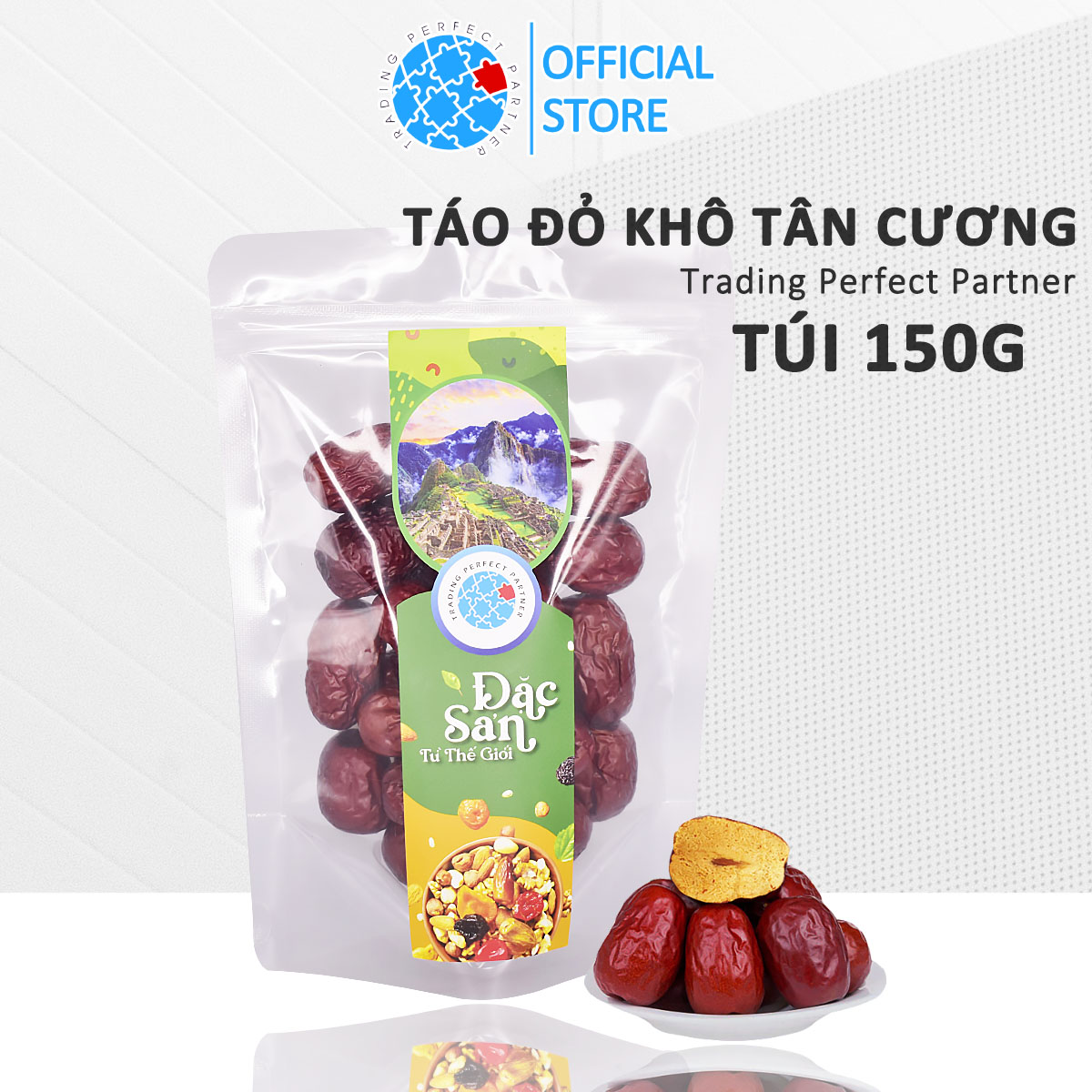 Táo Đỏ khô Trading Perfect Partner từ Tân Cương túi 150g