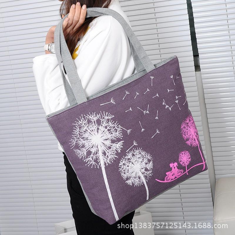 Túi vải tote nữ đeo chéo,kẹp nách Hot Trend ,vải canvas in hình thổ cẩm phù hợp đi học đi chơ, trẻ trung, năng động -TVN04