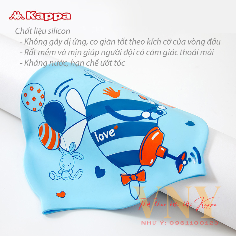 Nón Bơi Mũ Bơi Silicon Hạn Chế Ướt Tóc BẢo Vệ Da Đầu Cho Trẻ Em