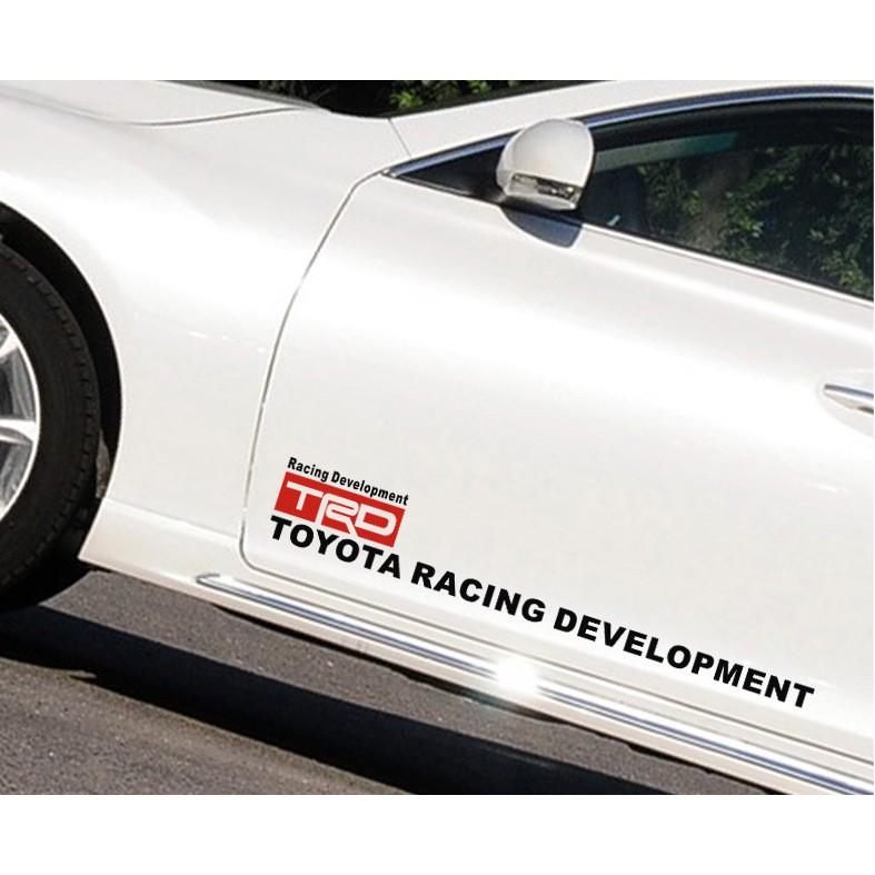 Dải Tem Dán Sườn Xe TRD Toyota Racing Development Ms-338