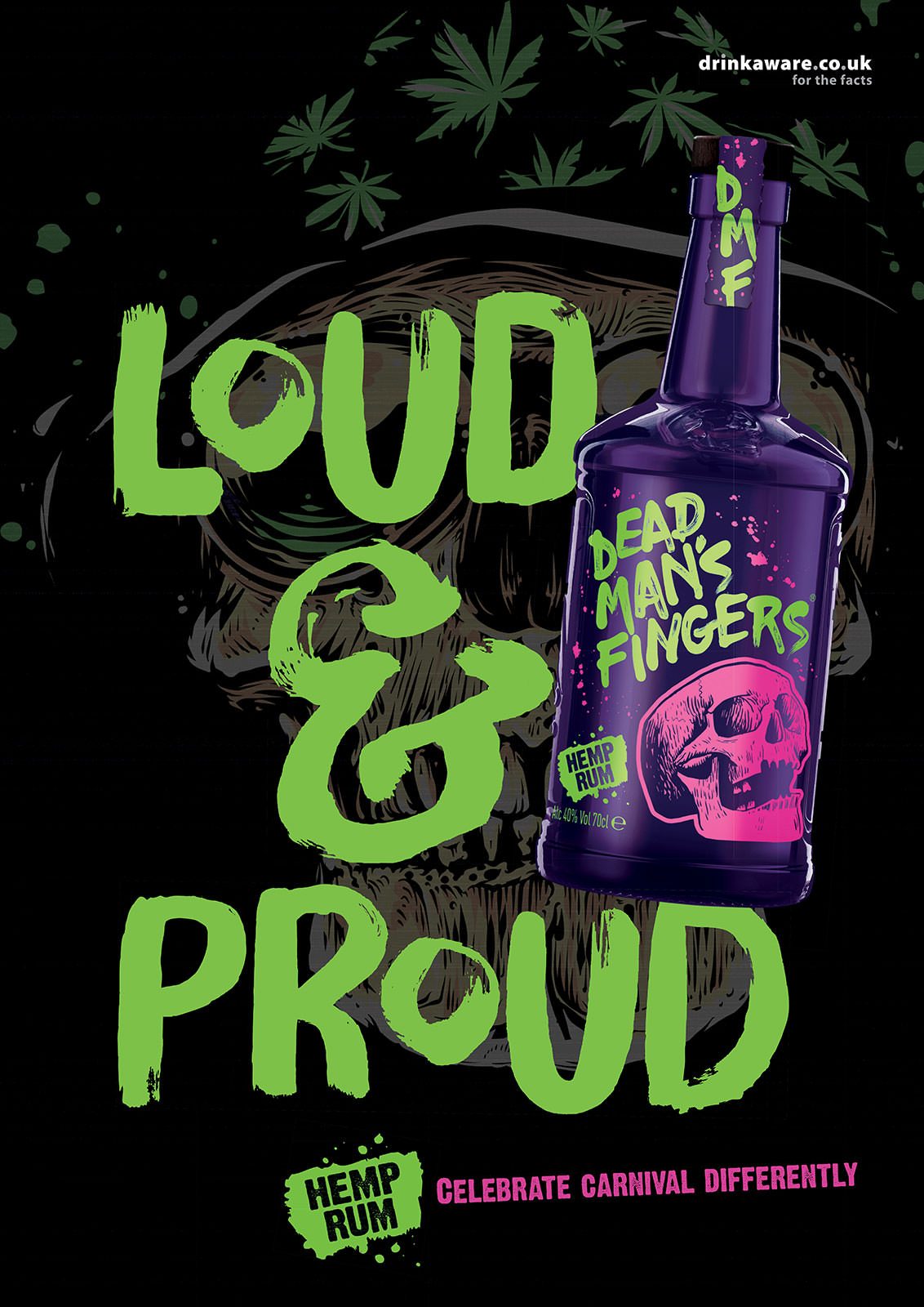 Rượu Dead Man's Fingers Hemp Rum 40% 700ml
