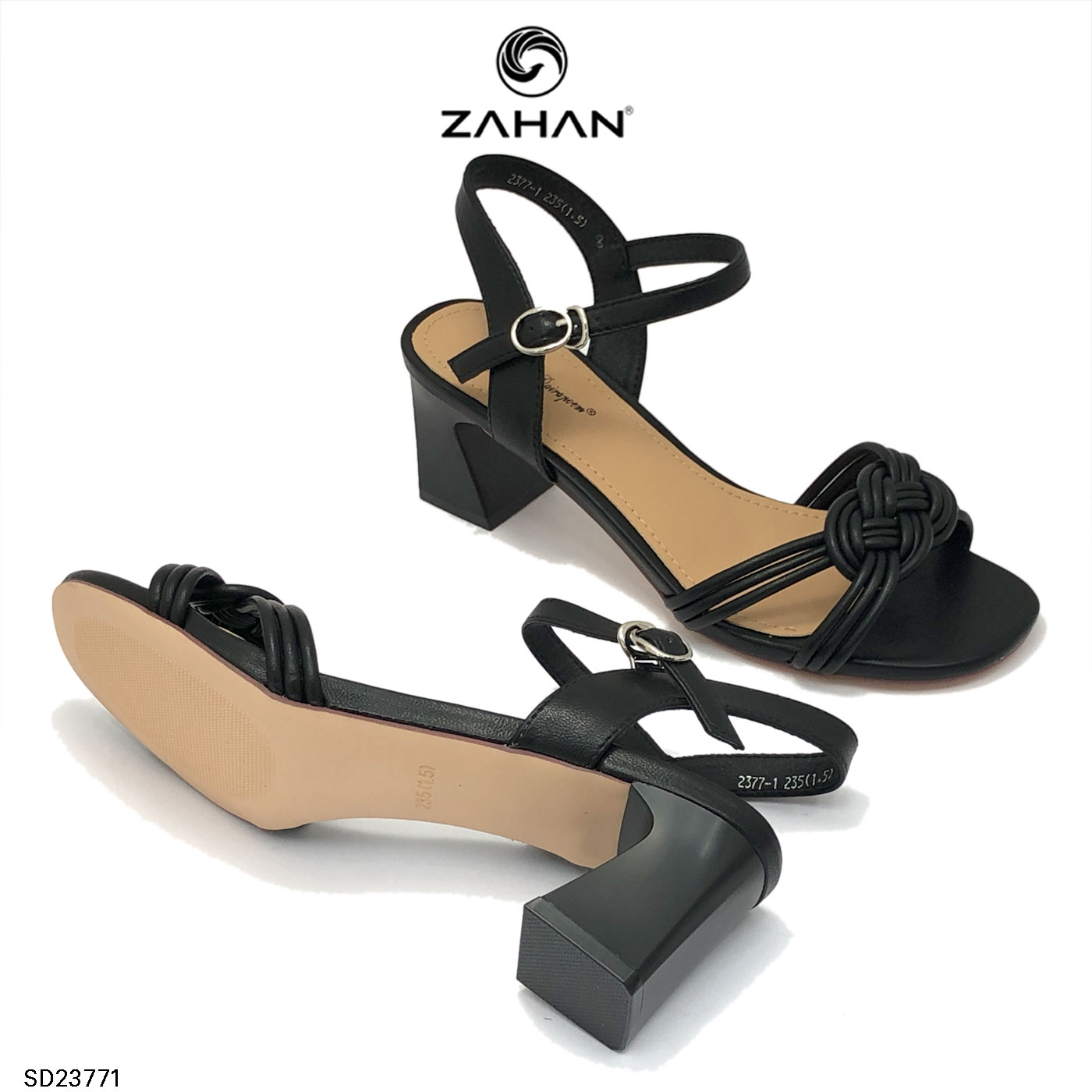 Sandal nữ quai xoắn qccc ,5cm SD23771