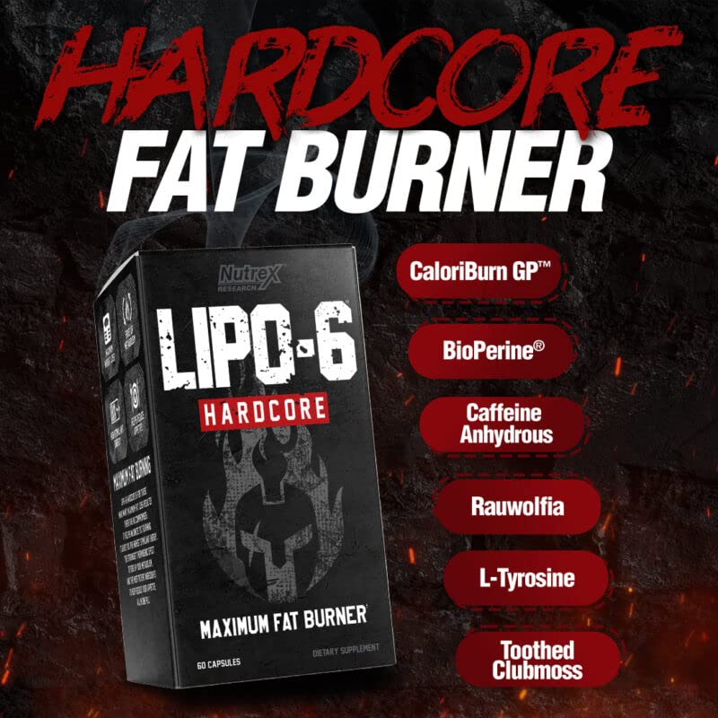 LIPO 6 HARDCORE NUTREX RESEARCH (60 VIÊN) - VIÊN UỐNG HỖ TRỢ ĐỐT MỠ MẠNH MẼ NHẤT