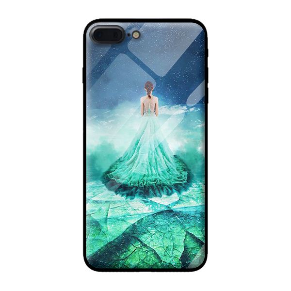 Ốp kính cường lực cho iPhone 8 Plus mẫu công chúa 5 - Hàng chính hãng