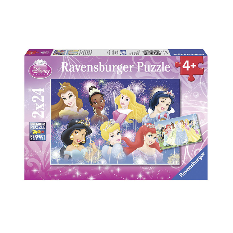 Xếp hình puzzle Beautiful Princesses 2 bộ 24 mảnh RAVENSBURGER RV088720