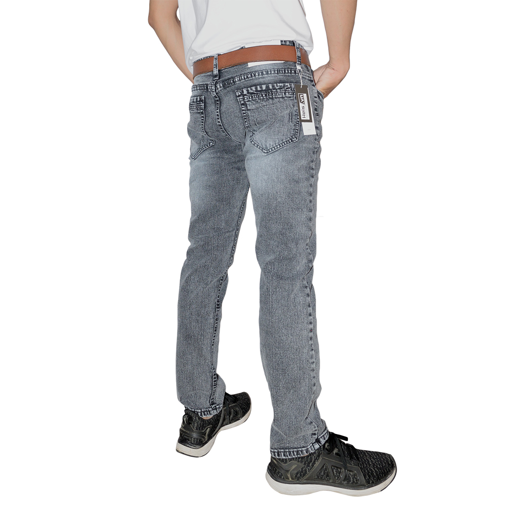 QUẦN JEANS NAM WASH BẠC TRẮNG ĐEN