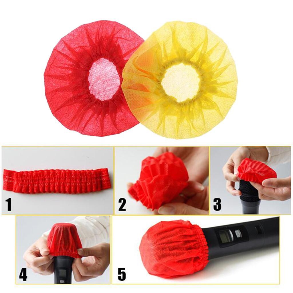 800x Microphone Cover for Karaoke KTV Handheld Mic Covers Protective