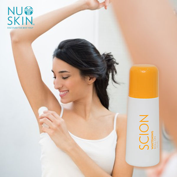 Combo 03 chai lăn khử mùi Scion Nuskin 75ml Mẫu Mới ngăn mùi hôi nách không làm ố quần áo, làm sáng vùng da dưới cánh tay, khô thoáng tức thì, hương thơm nhẹ dịu