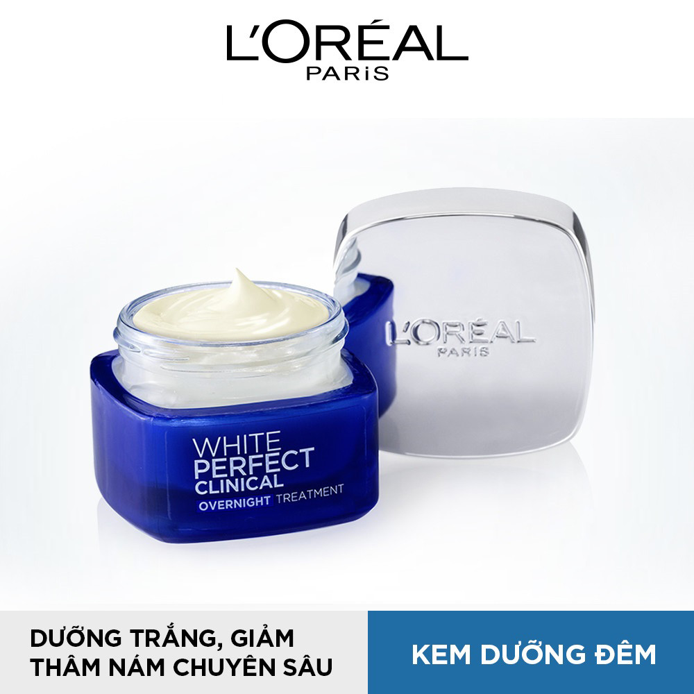 Bộ Kem Dưỡng Da Ngày Và Đêm L'Oreal Paris White Perfect Clinical 50ml