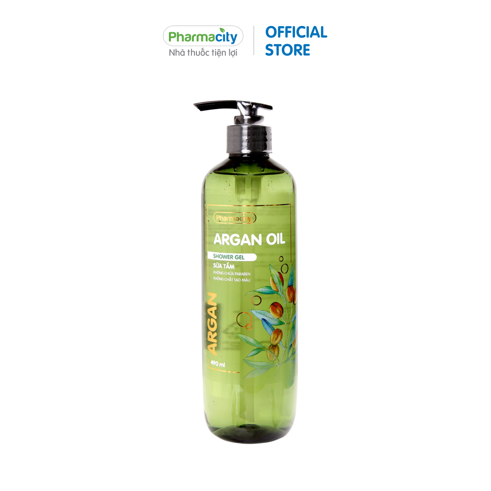 Sữa tắm dưỡng ẩm Pharmacity với dầu Argan/Olive