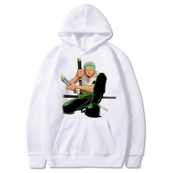 Áo Hoodie Đen Trắng Nam Nữ ZORO cool , Vải Nỉ Ngoại Dầy Dặn