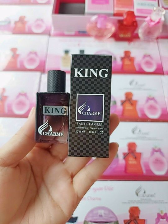 Nước Hoa Nam CHARME KING Hương Gỗ Hương Đầy Lôi Cuốn Dạng Chấm Thử 10ml