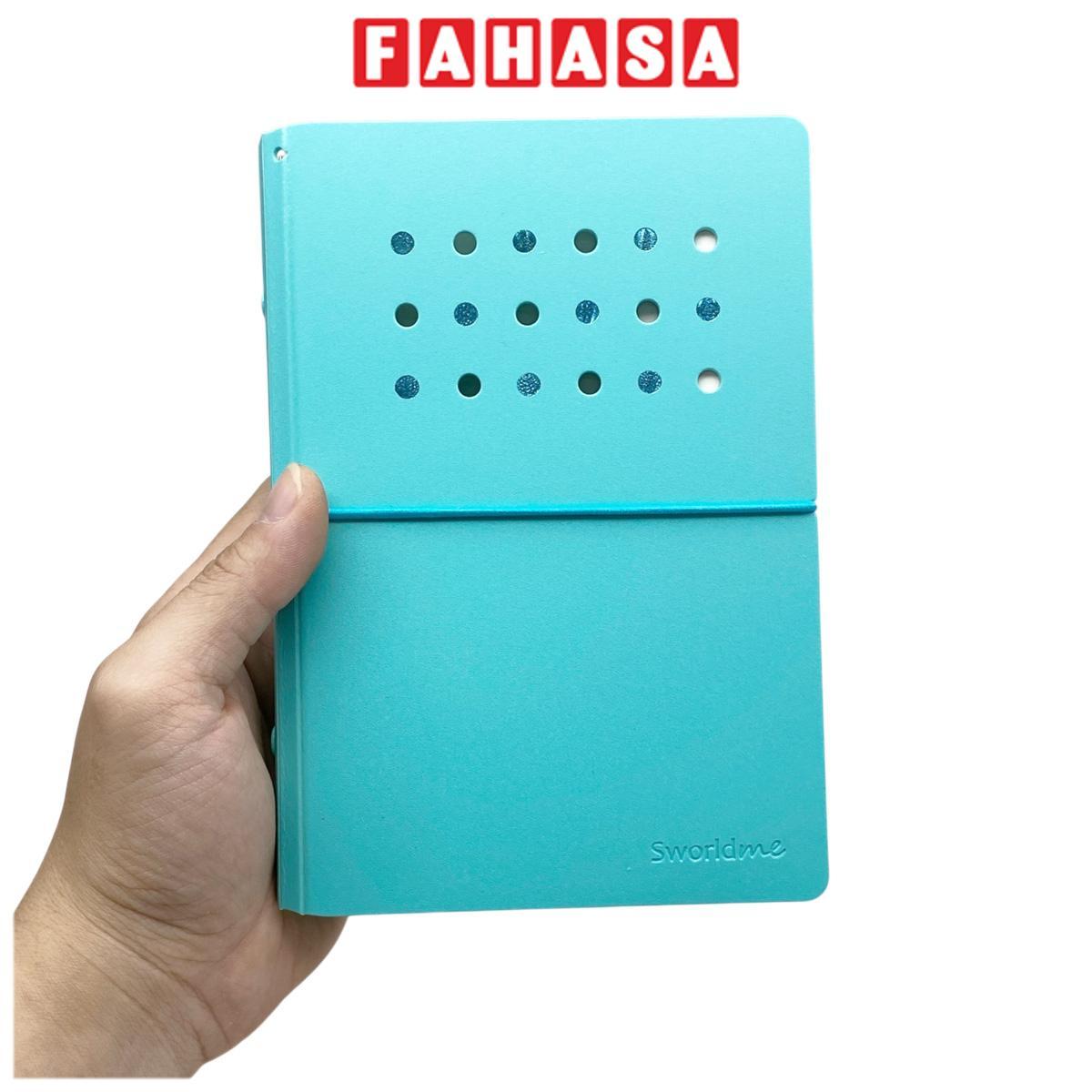 Sổ Còng Trang Trí A6 Bìa Cứng - 80 Trang 4 Lỗ - Sworld ST6188-BU - Blue